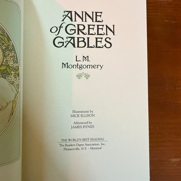 Anne Of Green Gables By L.M. Montgomery Hardcover Readers Digest Edition - Picture 4 of 5